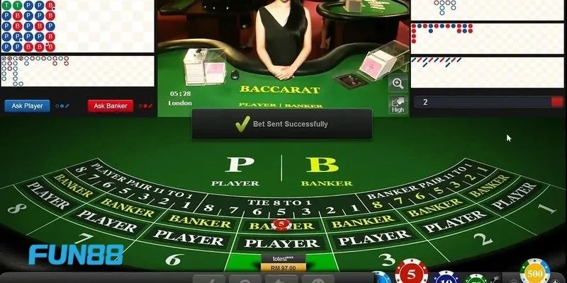 Kinh nghiệm rút bài baccarat Fun88 là chìa khóa để thắng đậm